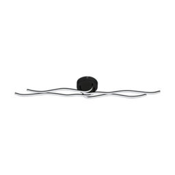 Elegant Black And White Wall Flush Ceiling Light With Led Bulb - 40W Included