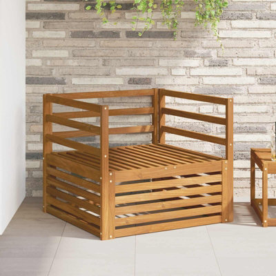 Walplus 2 Piece Outdoor Sofa Set Natural Garden Patio Seating - image 1