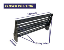 Foldaway  Wall Mounted Bench. Quick And Easy Installation. Multiuse Open 1030mm X 510mm Closed 1030mm X 160mm - thumbnail 3