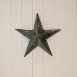 Four Candle Natural Grey Distressed Metal Star Decoration 37Cm - thumbnail 2
