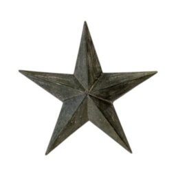 Four Candle Natural Grey Distressed Metal Star Decoration 37Cm - thumbnail 1