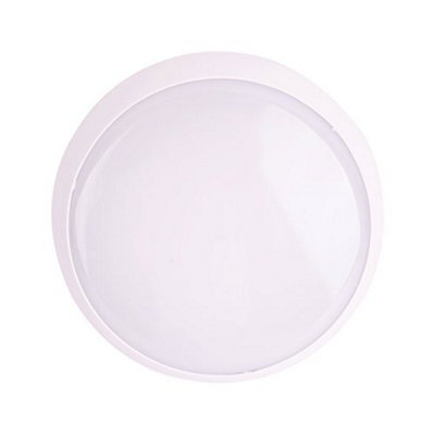 Fern Howard Led Wall Light Or Ceiling Light Flush Fitted 325mm Round Icebreaker Emergency & Microwave Sensor Bulkhead 1250Lm Ip44 - image 1