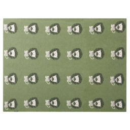 Beliani Blanket Rusami Cotton 130 X 170 Cm Green - thumbnail 5