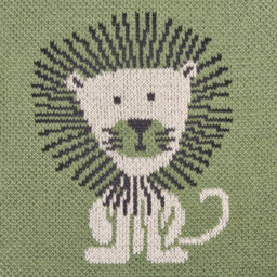 Beliani Blanket Rusami Cotton 130 X 170 Cm Green - thumbnail 8