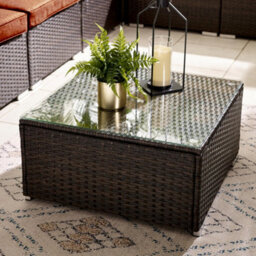 Furniturebox Orlando Orange, Brown Rattan Garden Sofa Modular Outdoor Patio Couch Seating, Table & 8 Chairs Garden Corner Sofa Set - thumbnail 7