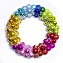 Christmas Tree World 56Cm Multicolour Shatterproof Bauble Wreath - thumbnail 2