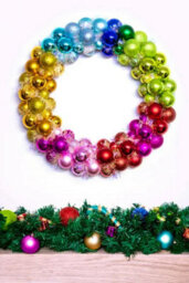 Christmas Tree World 56Cm Multicolour Shatterproof Bauble Wreath - thumbnail 1