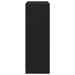 Berkfield Sideboard With Drawers And Doors Black Oak 73X31X90 Cm - thumbnail 7