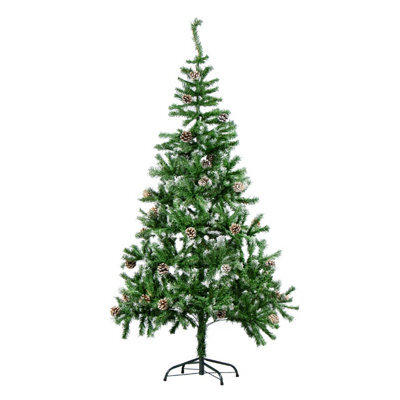 The Christmas Workshop 6Ft Traditional Artificial Christmas Tree With Snow & Pine Cones 76820 - image 1