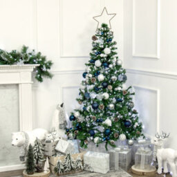 The Christmas Workshop 6Ft Traditional Artificial Christmas Tree With Snow & Pine Cones 76820 - thumbnail 3
