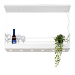 Lucide Miravelle Cottage Bar Pendant Light - 6Xgu10 - White - thumbnail 9