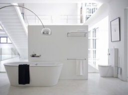 Cosmic Toilet Brush, Siver Gloss, Wall-Mounted. Collection Metric - thumbnail 3
