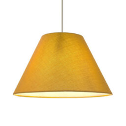 Happy Homewares 10 Inch Mustard Ochre Cotton Coolie Shade For Table Lamp Or Pendant - thumbnail 2