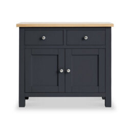 Farro Charcoal Small Sideboard Fully Assembled - By Roseland Furniture - thumbnail 5