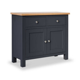 Farro Charcoal Small Sideboard Fully Assembled - By Roseland Furniture - thumbnail 2