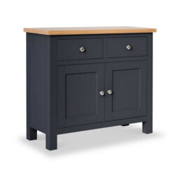 Farro Charcoal Small Sideboard Fully Assembled - By Roseland Furniture - thumbnail 1