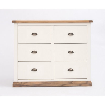 Cabinet Bits Tropea 6 Drawer Chest Of Drawers Brass Cup Handle - image 1