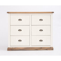 Cabinet Bits Tropea 6 Drawer Chest Of Drawers Brass Cup Handle - thumbnail 1