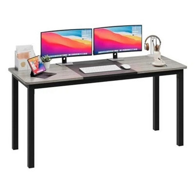 Computer Desk Office Desk Metal Frame Gaming Desk Sturdy Writing - image 1