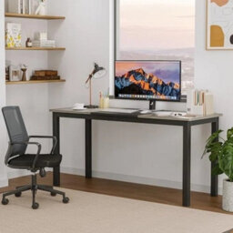 Computer Desk Office Desk Metal Frame Gaming Desk Sturdy Writing - thumbnail 5