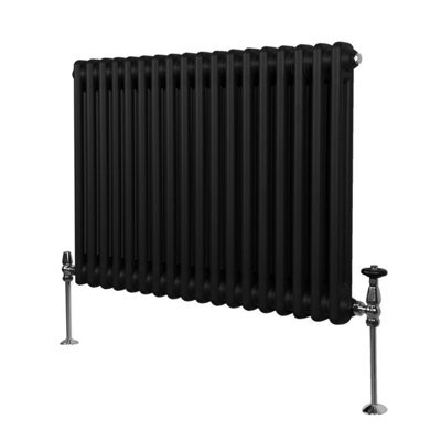 MonsterShop Traditional 2 Column Radiator - 600 X 832 mm - Black - image 1