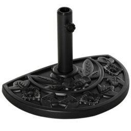 Outsunny 9Kg Half Round Parasol Base Heavy Duty Weighted Umbrella Holder Stand - thumbnail 2