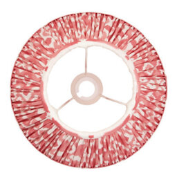 Loops Elegant 2 Pack Coral Pink Tapered Lamp Shades - Handcrafted Pleated Design - thumbnail 4