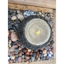 Buttercup Farm Natural Slate Surface Arius Garden Fountain With Pump, Light, Reservoir And Grid - 50Cm Dia - thumbnail 2