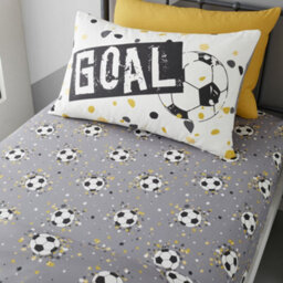 Bedlam Goal Easycare 25Cm Gold Fitted Bed Sheet