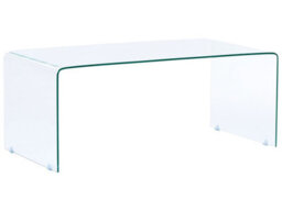 Beliani Aurelia Tempered Glass Coffee Table Transparent 100 X 50 Cm Minimalist - thumbnail 3