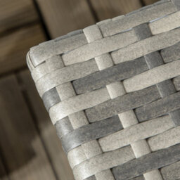 Outsunny Pe Rattan Outdoor Coffee Table, Modern Rattan Side Table, Mixed Grey - thumbnail 8