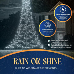 Festive Fix Warm White 20M 200 Led Christmas Lights For Indoor & Outdoor Christmas Decorations Waterproof Powered Christmas Lights - thumbnail 5