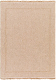 Livabliss Mirage-Cottage Tan Beige Fringe In- & Outdoor Jute-Look Rug 160 X 213 Cm Easy Care, Non Shedding - thumbnail 1