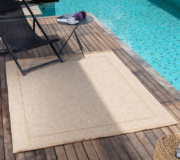 Livabliss Mirage-Cottage Tan Beige Fringe In- & Outdoor Jute-Look Rug 160 X 213 Cm Easy Care, Non Shedding - thumbnail 2