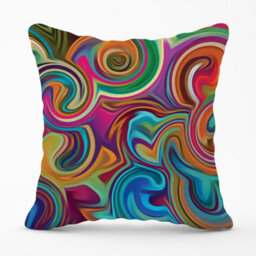 Warren Reed Designer Colourful Wave Pattern Outdoor Cushion 45Cm X 45Cm - thumbnail 1