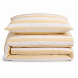 Sweet Dreams Desert Sand Lyndon Wide Stripe Duvet Cover And Pillowcase Set Super King - thumbnail 2