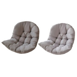 Living And Home Modern Soft Comfortable Grey Seat Pad Cushion For Garden Egg Swing Chair (Without Chair) 80 X 108 Cm - thumbnail 3