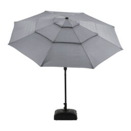 Thehotsale 3-Tier Umbrella With Patio Umbrella Cement Round Base No Wheels - thumbnail 4