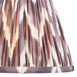 Loops Stylish Pearl Grey Tapered Cylinder Lamp Shades - Set Of 2 For Elegant Home Decor - thumbnail 2
