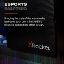 X Rocker Carbon-Tek Led Chest Of 3 Drawers - Grey / Blue Rgb - thumbnail 5