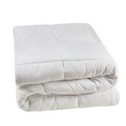 Double Mattress Topper With Skirt Hypoallergenic Bounce Back Fibre, 40Cm Fit, Machine Washable - thumbnail 3