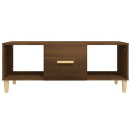 Berkfield Stylish Coffee Table Brown Oak 102X50X40 Cm Engineered Wood - thumbnail 3