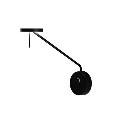 Luminosa Lighting Luminosa Invisible Led Wall Reading Light Matt Black Touch Dimmer 765Lm 3000K