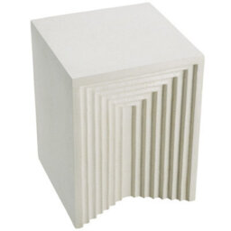 Tectake Side Table Aline For Indoor And Outdoor Use, 38 X 38 X 51 Cm - Cream - thumbnail 4