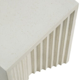 Tectake Side Table Aline For Indoor And Outdoor Use, 38 X 38 X 51 Cm - Cream - thumbnail 3
