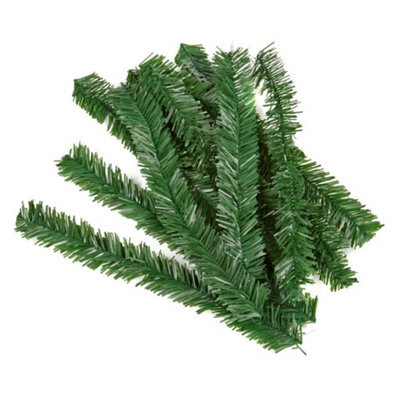 Premier Christmas Garland Ties (Pack Of 10) Green (One Size)
