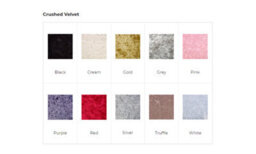 Comfy Deluxe 2Ft6 Red Crush Velvet  3 Panel 54Inch Headboard - thumbnail 2