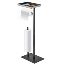 Toilet Roll Holder Free Standing Black Toilet Paper Holder Stand