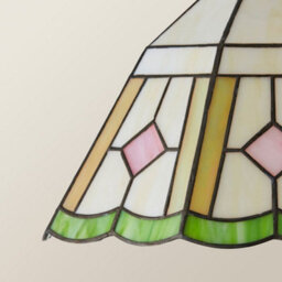 Valuelights Beatrix Tiffany Ceiling Lamp Shade And Bulb (D)26.5Cm
