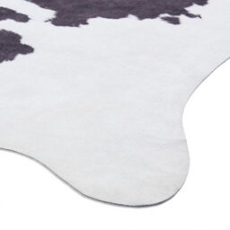 Cowhide Rug, Black White Abstract Rug, 2mm Thick Animal Print Luxurious Rug, Modern Rug For & Dining Room-155Cm X 195Cm - thumbnail 4